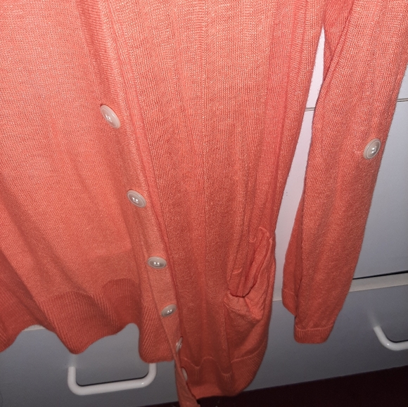 Starfish Orange Mid-Length Sweater - Picture 4 of 5